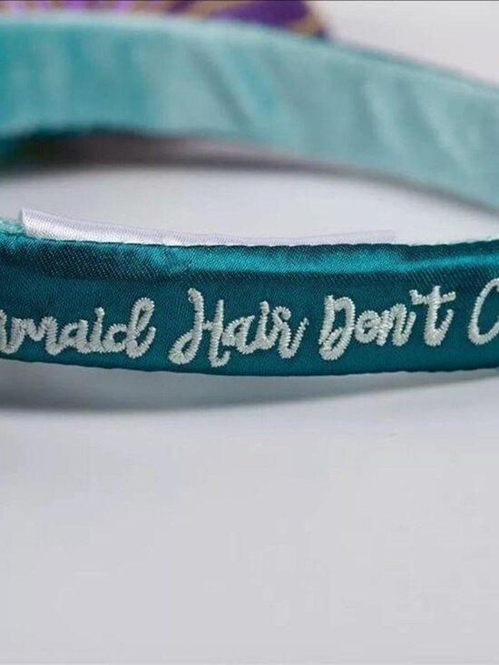 Disney Parks Ears Little Mermaid Ariel Purple Iridescent Minnie Ears NWT main image 7